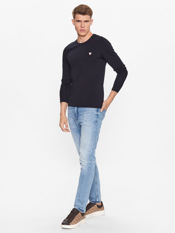 Guess Guess S dlhými rukávmi M2YI28 J1314 Tmavomodrá Slim Fit
