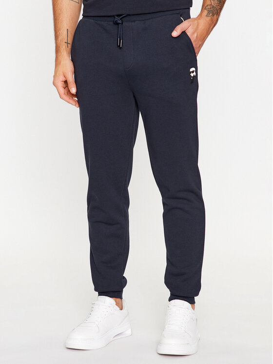 KARL LAGERFELD KARL LAGERFELD Teplákové nohavice 705896 500900 Tmavomodrá Regular Fit