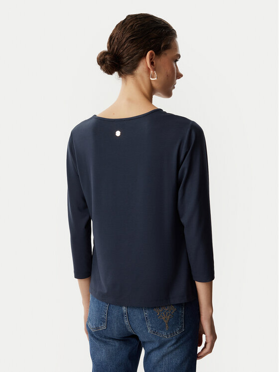 JOOP! JOOP! Bluzka 263Je32Tamina 30103280 Granatowy Slim Fit