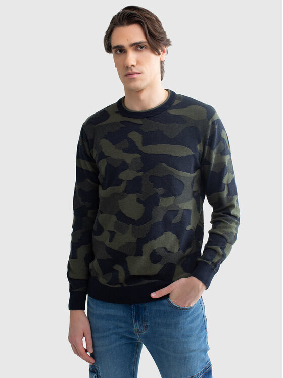 BIG STAR BIG STAR Sweter ORDI_000_160 Kolorowy Comfort Fit