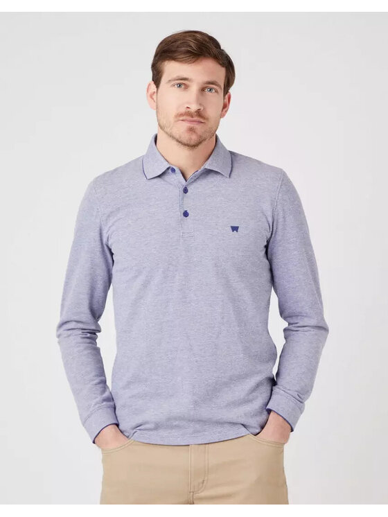 Wrangler Wrangler T-shirt REFINED POLO Blu Regular Fit