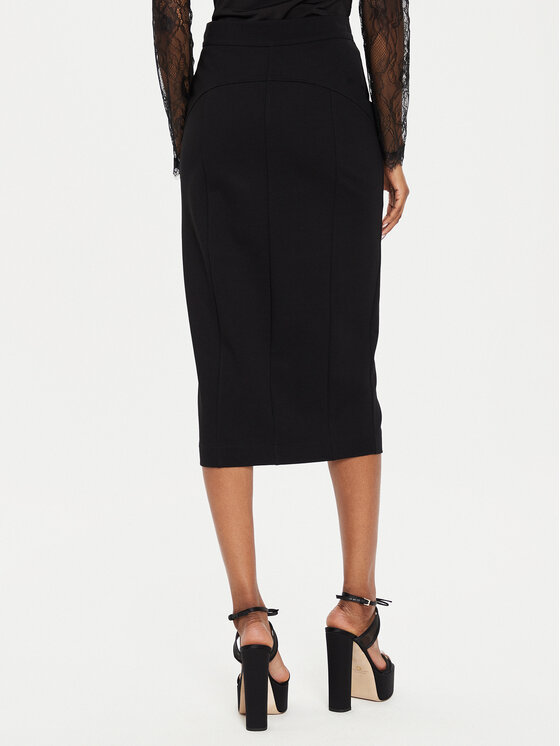 Rinascimento Rinascimento Fustă tip creion CFC0119884003 Negru Slim Fit