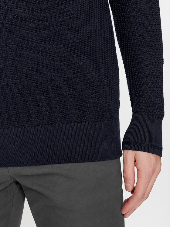Tommy Hilfiger Tommy Hilfiger Sweter MW0MW33131 Granatowy Regular Fit