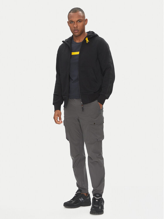 Parajumpers Parajumpers Mikina Aldrin 25SMPMFLXF02 Černá Regular Fit