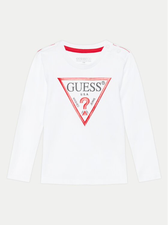 Guess Guess Majica N84I24 K8HM0 Bijela Regular Fit