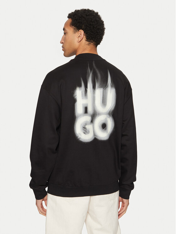 HUGO HUGO Sweatshirt Durungu 50530427 Schwarz Relaxed Fit