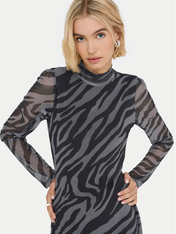 ONLY ONLY Haljina za svaki dan Erica 15355845 Siva Regular Fit