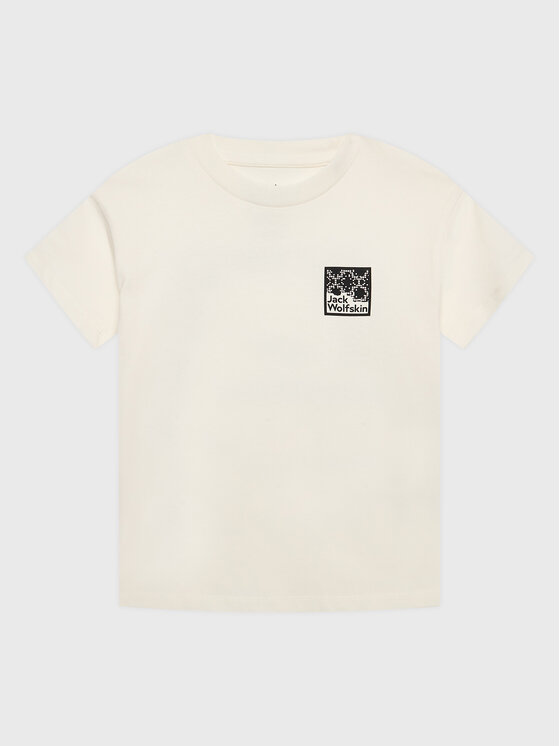 Jack Wolfskin Jack Wolfskin T-shirt Teen Exploring 1609851 Bež Regular Fit