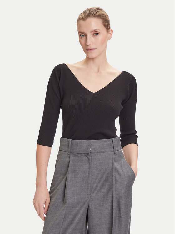 Weekend Max Mara Weekend Max Mara Blusa Oceano 2525366031 Nero Slim Fit