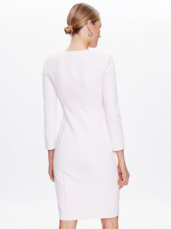 PINKO Pinko Коктейлна рокля Misiones 100519 A0HC Розов Regular Fit