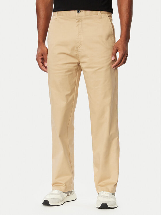HUGO HUGO Spodnie materiałowe Cino261 50567278 Beżowy Straight Fit