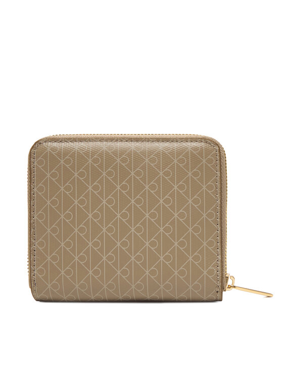 Calvin Klein Calvin Klein Peňaženka Emblem Aop Square Zip Around LV04F1089G Béžová