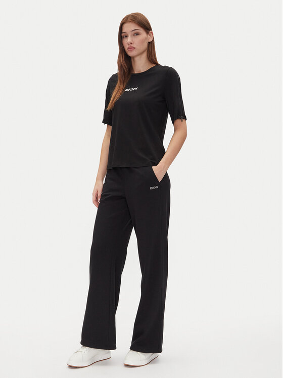 DKNY DKNY Spodnie dresowe DP5P3601 Czarny Regular Fit