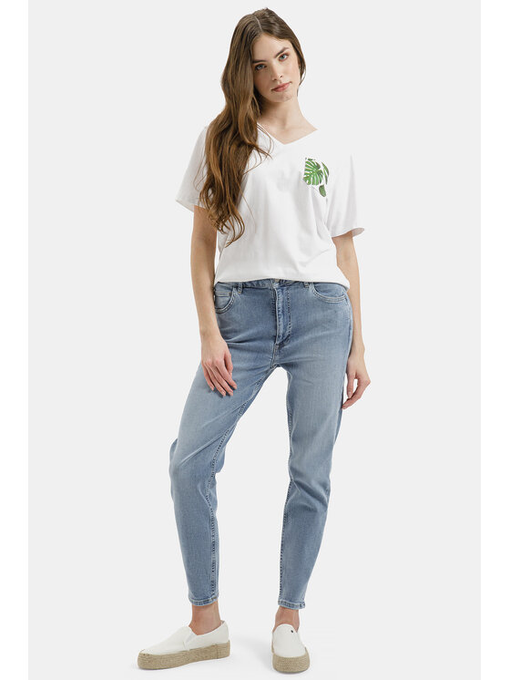 Cross Jeans Cross Jeans T-Shirt 56268-008 Biały