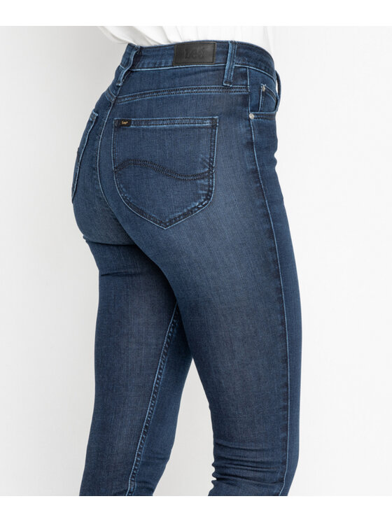 Lee Lee Jeansy L626RKKD Granatowy Skinny Fit