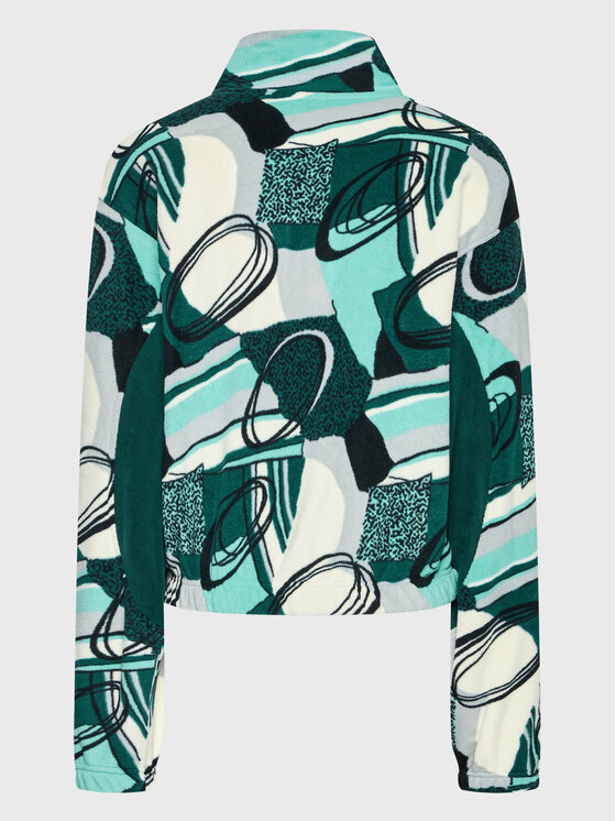 Felpa di pile Winter Print HH7288 Verde Oversize
