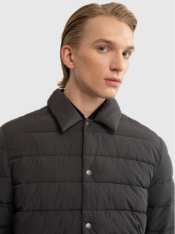 BIG STAR BIG STAR Kurtka zimowa TRINIS Szary Basic Fit