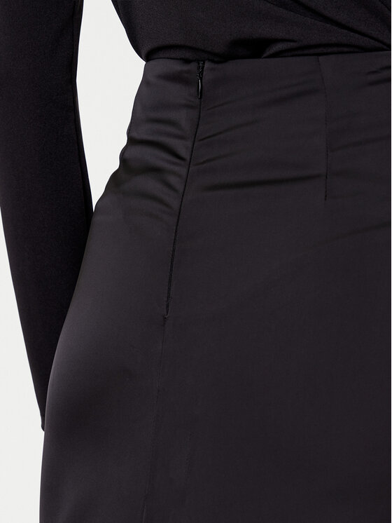Eleh Eleh Mini sijonas ESS250182 Juoda Regular Fit