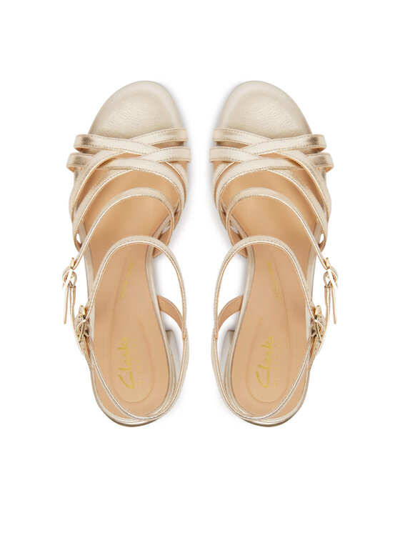 Clarks Clarks Босоніжки Ezoria Strap 26185896 Золотий