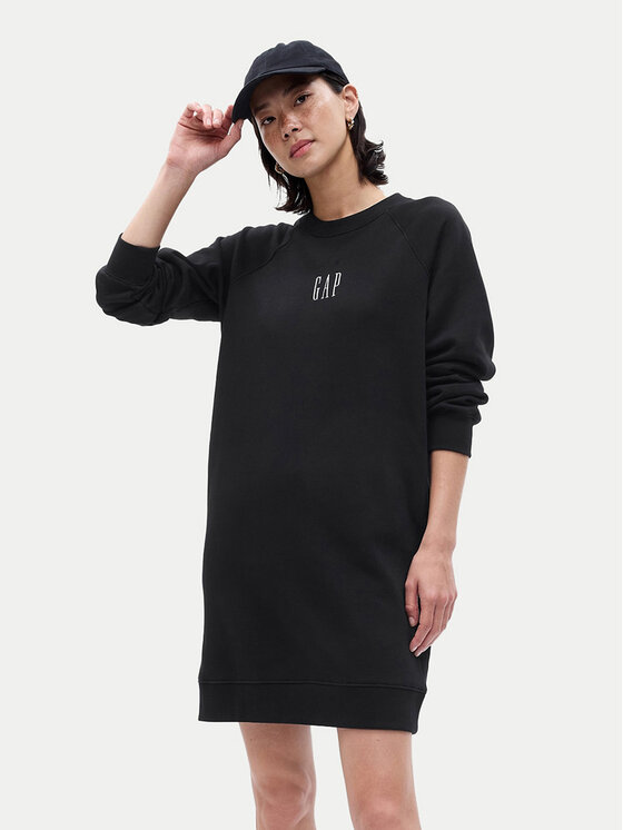 Gap Gap Kasdieninė suknelė 729748-01 Juoda Regular Fit