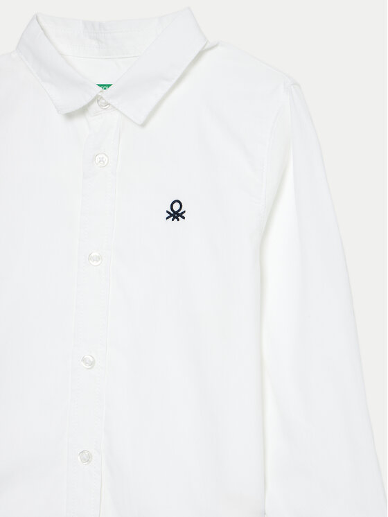 United Colors Of Benetton United Colors Of Benetton Särk 54AZGQ00J Valge Regular Fit