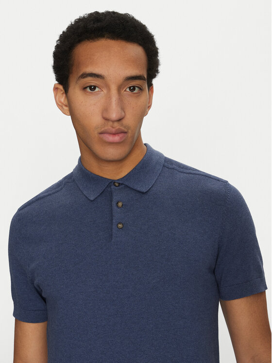 Selected Homme Selected Homme Polo marškinėliai 16092437 Tamsiai mėlyna Regular Fit