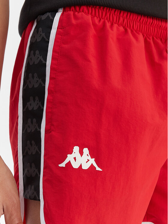 Kappa Kappa Szorty kąpielowe Banda Cali 304S6G0 Czerwony Regular Fit