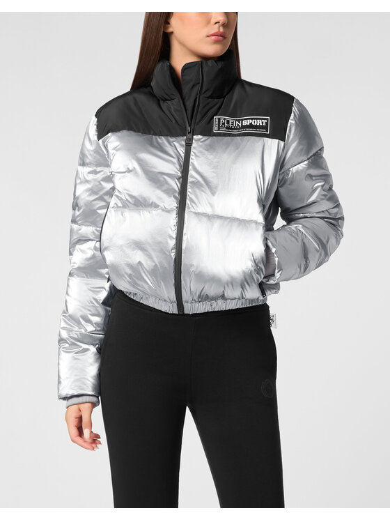 Plein Sport Plein Sport Bunda bomber 10163 Stříbrná