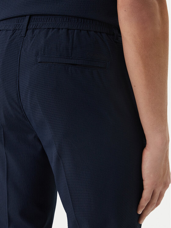 Calvin Klein Calvin Klein Текстилни панталони LV04LF609G Тъмносин Straight Fit