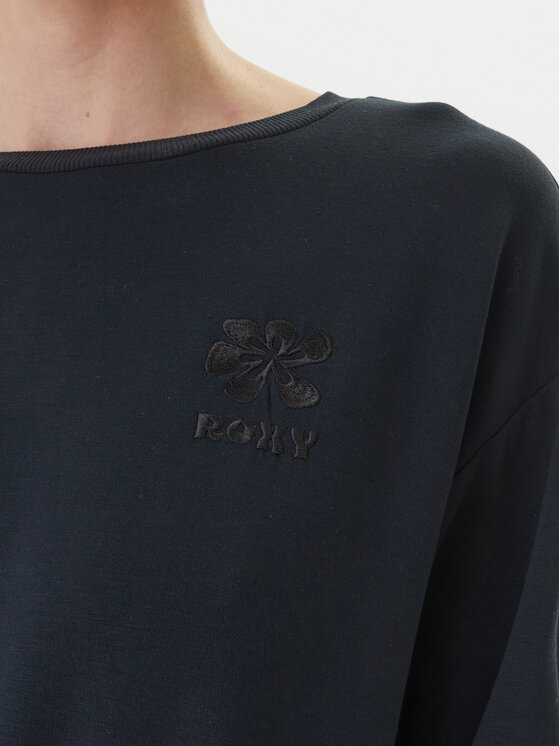 Roxy Roxy Sweatshirt Surfing By Moonlight ERJFT05067 Schwarz Regular Fit