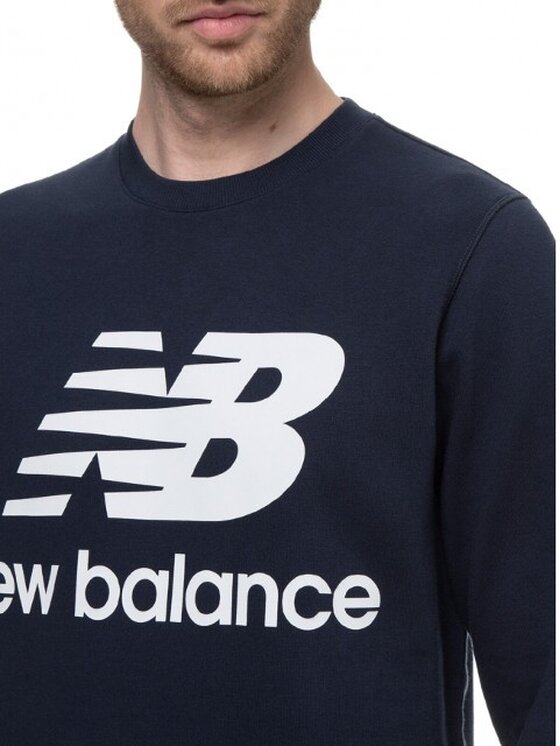 New Balance New Balance Bluza MT03560ECL Niebieski Standard Fit
