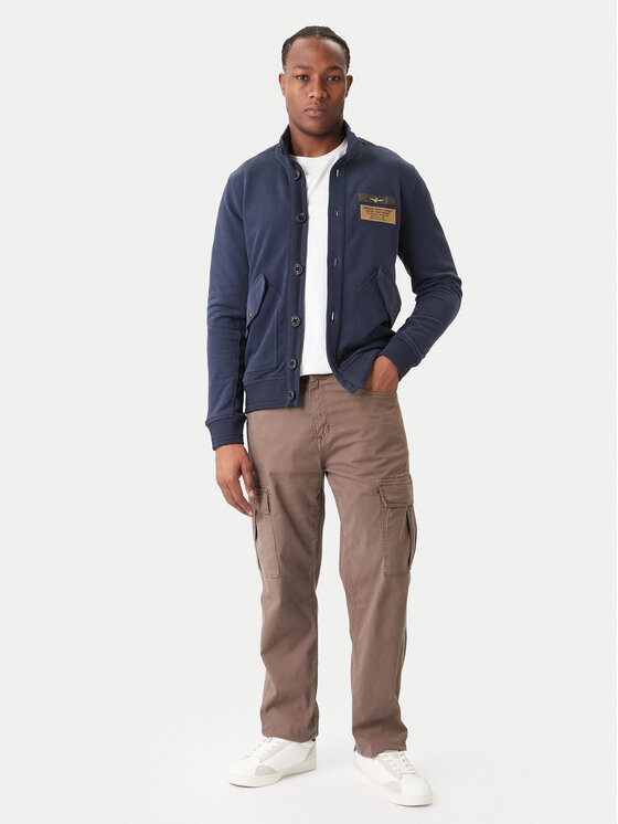 Aeronautica Militare Aeronautica Militare Bluză 252FE2072UF00669 Bleumarin Regular Fit