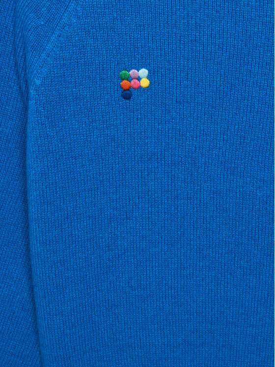 Pangaia Pangaia Majica dugih rukava Recycled Cashmere Plava Relaxed Fit