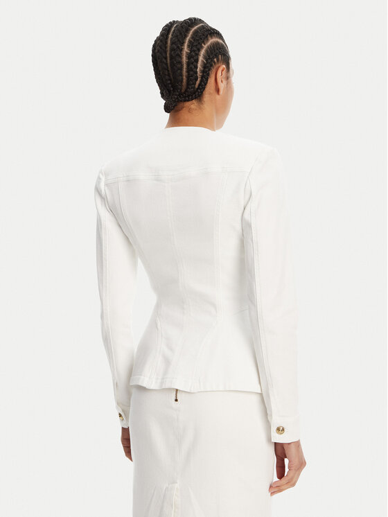 Versace Jeans Couture Versace Jeans Couture Džínsová bunda 78HAS457 Biela Slim Fit