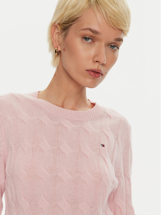 Tommy Hilfiger Tommy Hilfiger Maglione WW0WW43586 Rosa Regular Fit