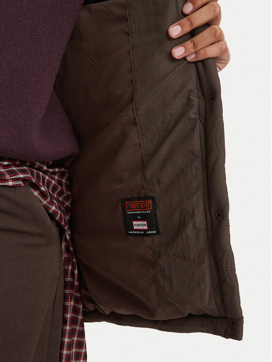 Hunter Hunter Kurtka przejściowa HARW0027262 Brązowy ciemny Regular Fit