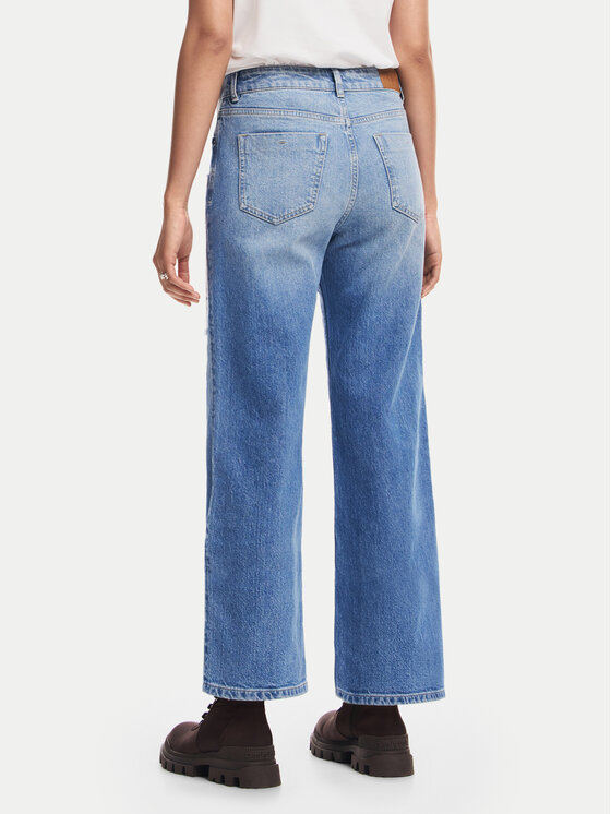 Desigual Desigual Jeansy Mila 24WWDD97 Niebieski Straight Fit