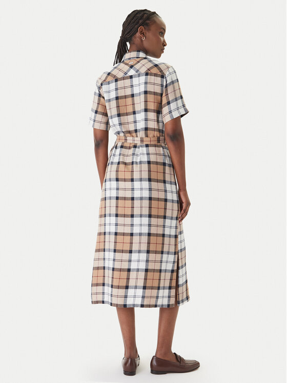 Barbour Barbour Φόρεμα πουκάμισο Fern LDR0988BR37 Μπεζ Slim Fit