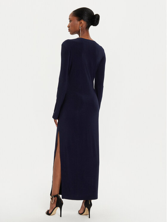 NORMA KAMALI NORMA KAMALI Večernja haljina KK2243PLE33951 Tamnoplava Slim Fit