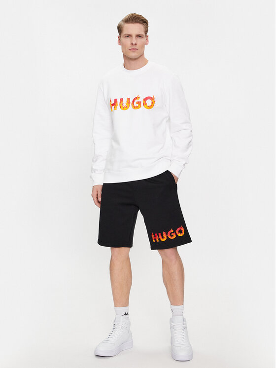 HUGO Hugo Sporta šorti Dinque 50504826 Melns Relaxed Fit