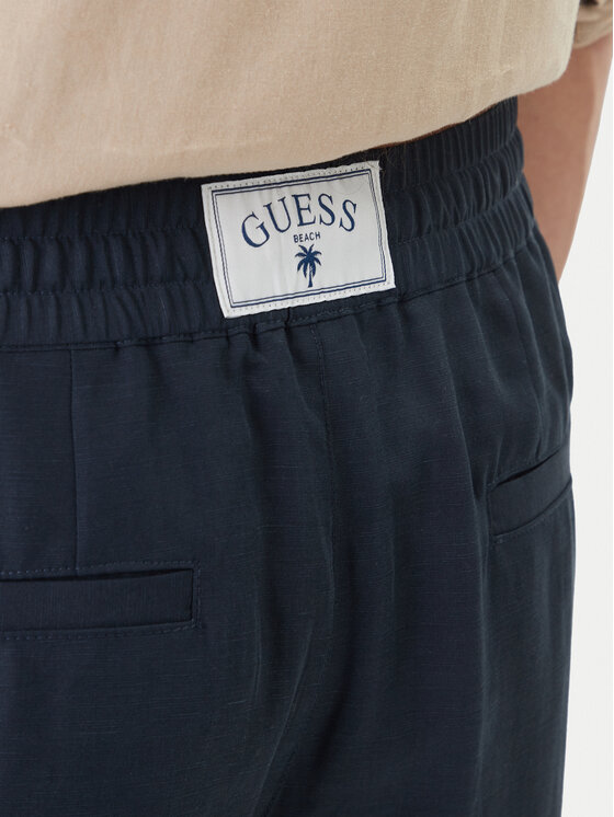 Guess Guess Sportovní kraťasy F6GD01 WN202 Tmavomodrá Regular Fit