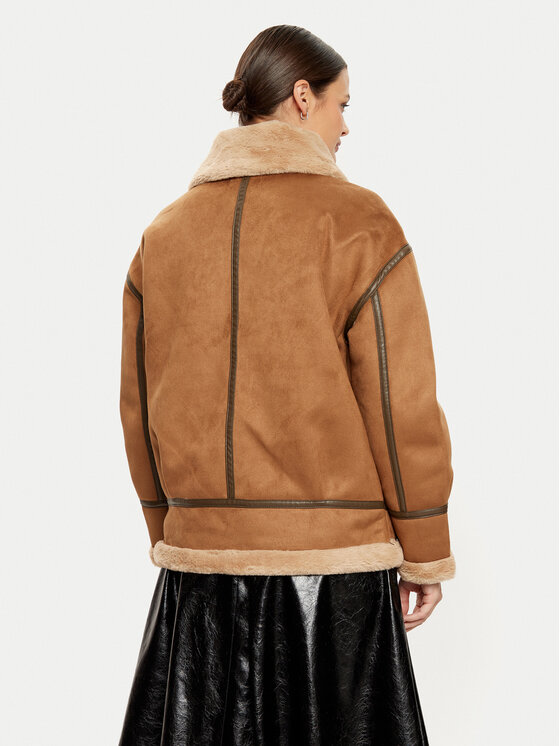 Morgan Morgan Fellmantel 242-GROWN Braun Regular Fit