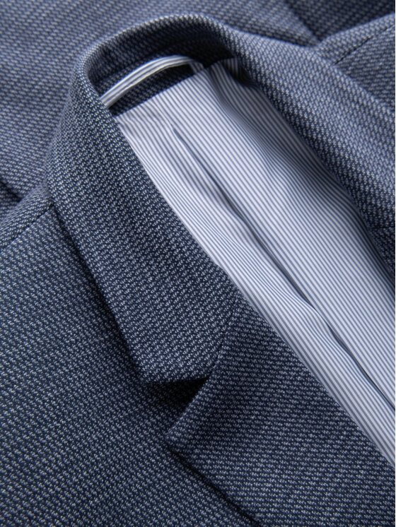 Ombre Ombre Marynarka M171 Granatowy Slim Fit