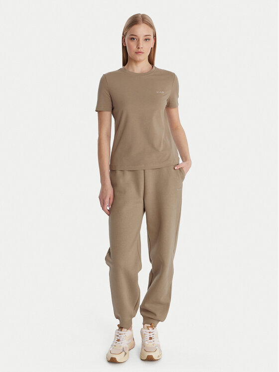 Guess Guess T-Shirt V6RI07 J1314 Béžová Regular Fit