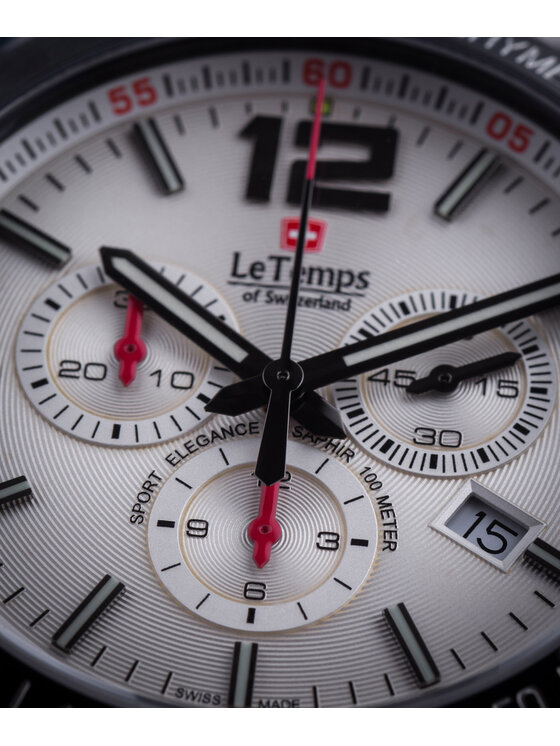 Le Temps Le Temps Zegarek LT1041.17BS01 Srebrny