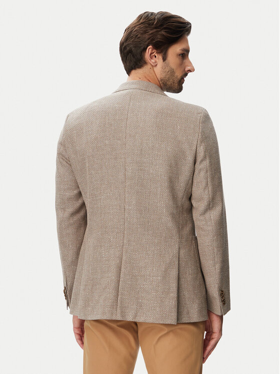 BOSS BOSS Bleizers H-Huston 50567488 Bēšs Slim Fit