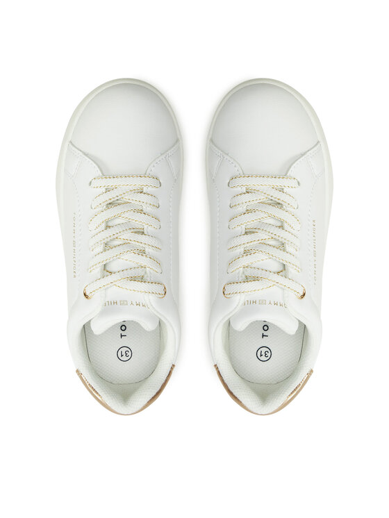 Tommy Hilfiger Tommy Hilfiger Снікерcи Low Cut Lace-Up Sneaker T3A9-33736-1355 M Білий
