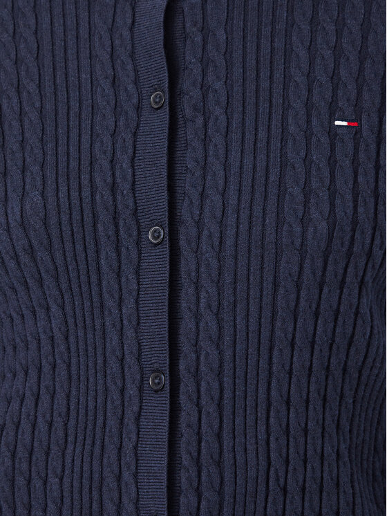 Tommy Jeans Tommy Jeans Kardigan DW0DW23458 Tmavomodrá Regular Fit