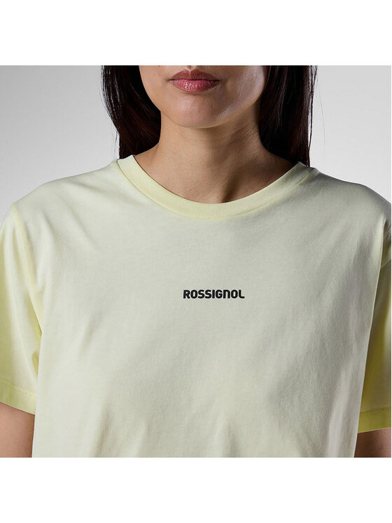 Rossignol Rossignol T-Shirt W Graphic Waterfall Tee Żółty jasny Relaxed Fit