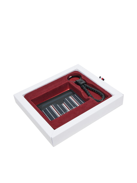 Set de etui pentru carduri și breloc Tommy Hilfiger Th Corp Cc AM0AM12793 Bleumarin